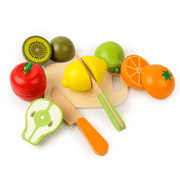 Wooden Montessori Kitchen Playset – Cutting Fruit & Veg Educational Toy for Kids